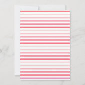 Moderne rosa LIEBE Herz Galentines Day Party Einladung (Rückseite)