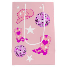 Moderne rosa Lila Disco Ball Cowgirl Hat Boost