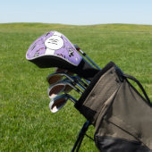 Moderne rosa Lila Lady Golfer Niedliche Custom Ini Golf Headcover (In SItu)