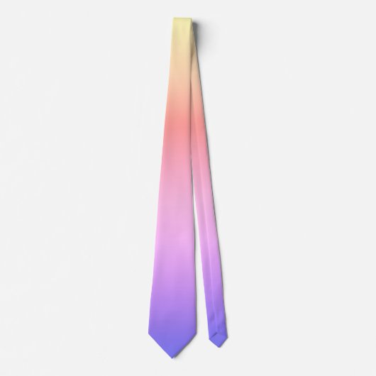 Moderne rosa Lila Ombre Gradient Neck Tie Krawatte (Vorderseite)