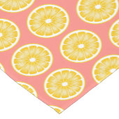 Moderne rosa Limonade Slice & Yellow Kurzer Tischläufer (Ecke)