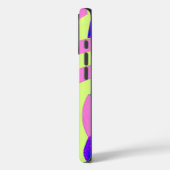 Moderne rosa/Limone Chevronen Case-Mate iPhone Hülle (Rückseite / Links)