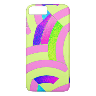 Moderne rosa/Limone Chevronen Case-Mate iPhone Hülle