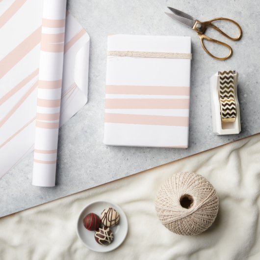 Moderne rosa Linien, Abstrakte Kunst Geschenkpapier (Kunsthandwerk)