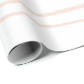 Moderne rosa Linien, Abstrakte Kunst Geschenkpapier (Rolleneckpunkt)