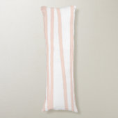 Moderne rosa Linien, Abstrakte Kunst Seitenschläferkissen (Vorderseite Vertikal)