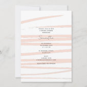 Moderne Rosa Linien, Abstraktes Brautparty Einladung (Vorderseite)