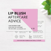 Moderne rosa Lippenblässe nach Betreuungskarte (Schreibtisch)