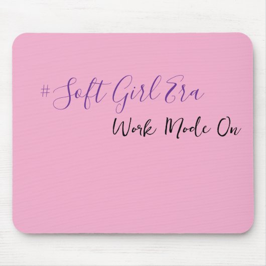 Moderne rosa Mädchen-Motiv-Mauspad Mousepad (Vorne)