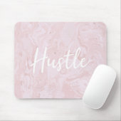Moderne rosa Marmor-Hustle-Mauspad Mousepad (Mit Mouse)