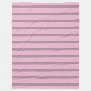 Moderne Rosa-Mauve-Gestreift Fleecedecke