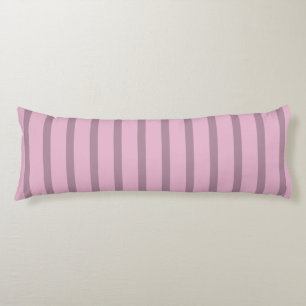 Moderne Rosa-Mauve-Gestreift Seitenschläferkissen