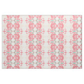 Moderne rosa Minzgrau-Blumenmuster Stoff (Fat Quarter (45,7 x 55,9 cm))