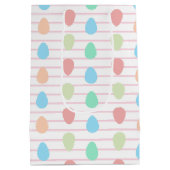 Moderne rosa Mode Oster Mittlere Geschenktüte (Rückseite)