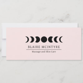 Moderne rosa Mondphasen Elegantes Geschenkzertifik