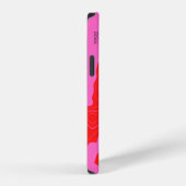 Moderne rosa Monogram Case-Mate iPhone Case Hülle (Rechte Seite)