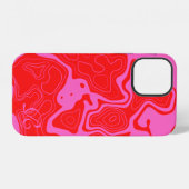 Moderne rosa Monogramm Case-Mate iPhone-Hülle iPhone Hülle (Rückseite (Horizontal))