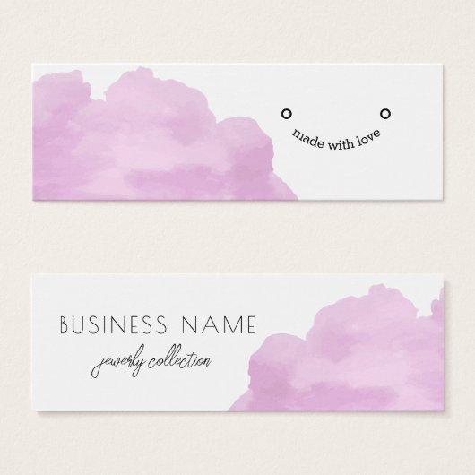 Moderne rosa Natureerring-Grafikkarte (Vorne & Hinten)