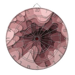 Moderne rosa Ombre-Mädchenhaft Dartscheibe