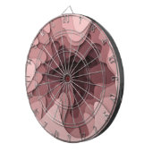 Moderne rosa Ombre-Mädchenhaft Dartscheibe (Vorderseite rechts)