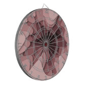 Moderne rosa Ombre-Mädchenhaft Dartscheibe (Vorderseite Links)