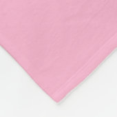Moderne rosa orange Monogramm Anfangsbuchstaben pe Fleecedecke (Ecke)