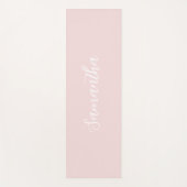 Moderne rosa personalisierte Yogamatte (Vorderseite)
