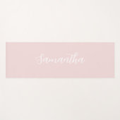 Moderne rosa personalisierte Yogamatte (Vorderseite (Horizontal))