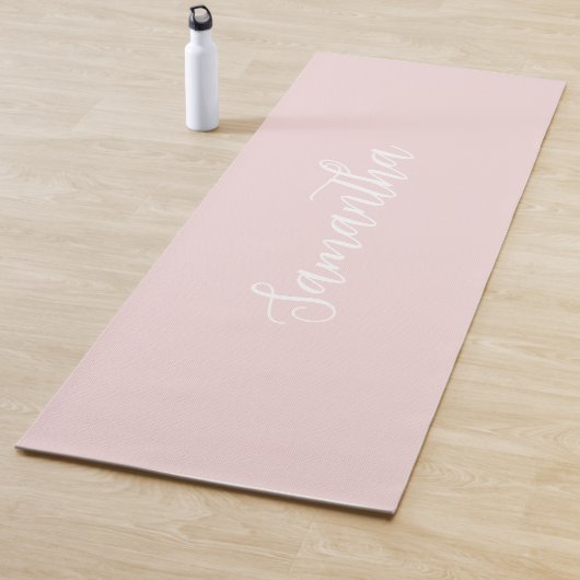 Moderne rosa personalisierte Yogamatte (Beispiel)