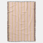 Moderne rosa-pfirsich-gestreift decke (Vorderseite Vertikal)