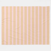 Moderne rosa Pfirsich-Taffy-gestreifte Fleece-Deck Fleecedecke (Vorderseite (Horizontal))