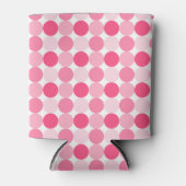 Moderne rosa Polka Dots Niedlich und stilvoll gest Dosenkühler (Vorderseite)