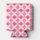 Moderne rosa Polka Dots Niedlich und stilvoll gest Dosenkühler (Rückseite)