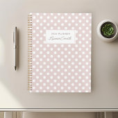 Moderne rosa Polka Dots Planer