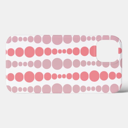 Moderne rosa Rechtecke Case-Mate iPhone Hülle (Rückseite (Horizontal))