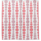 Moderne rosa Rechtecke Duschvorhang (Vorderseite)