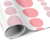 Moderne rosa Rechtecke Geschenkpapier (Rolleneckpunkt)