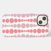 Moderne rosa Rechtecke iPhone Hülle (Rückseite (Horizontal))