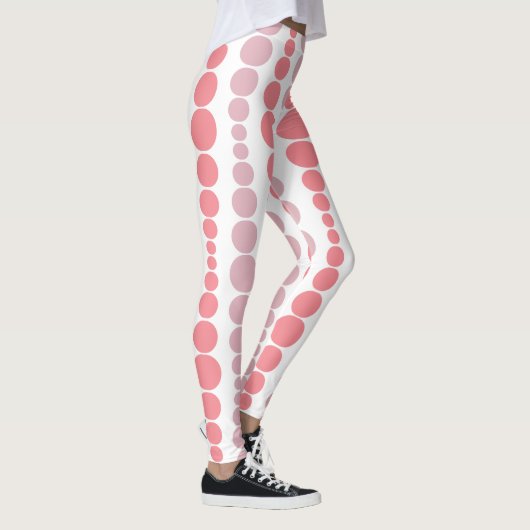 Moderne rosa Rechtecke Leggings (Rechts)