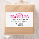 Moderne rosa Regenbogenadresse (Insitu)