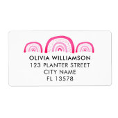 Moderne rosa Regenbogenadresse (Vorne)