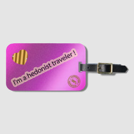 Moderne rosa Reise Gepäckanhänger