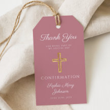 Moderne rosa religiöses Kreuz Jungen-Firmung