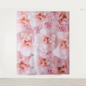 Moderne rosa Rose Foto Standfläche Hintergrund Wandteppich (Vorderseite)