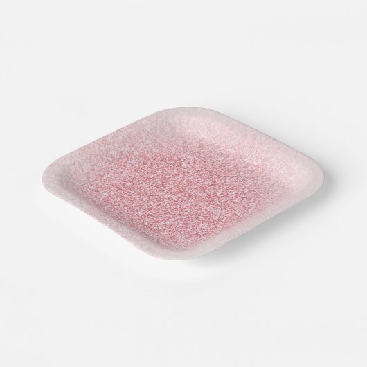 Moderne rosa Rose Gold Glitzer Template Pappteller (Gewinkelt)