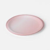 Moderne rosa Rose Gold Trendy Template Elegant Pappteller (Schrägansicht)