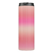 Moderne Rosa Rose Rosa Rosa Ombre Personalisiert Thermosbecher (Rückseite)
