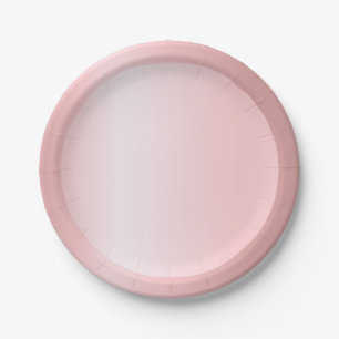 Moderne rosa Roségold trendy elegante Vorlage Pappteller