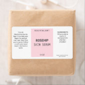 Moderne rosa Rosehip-Serum-Produktzeichen (Insitu)