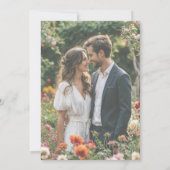 Moderne rosa Rosen & Eukalyptus Wasserfarbenhochze Einladung (Rückseite)